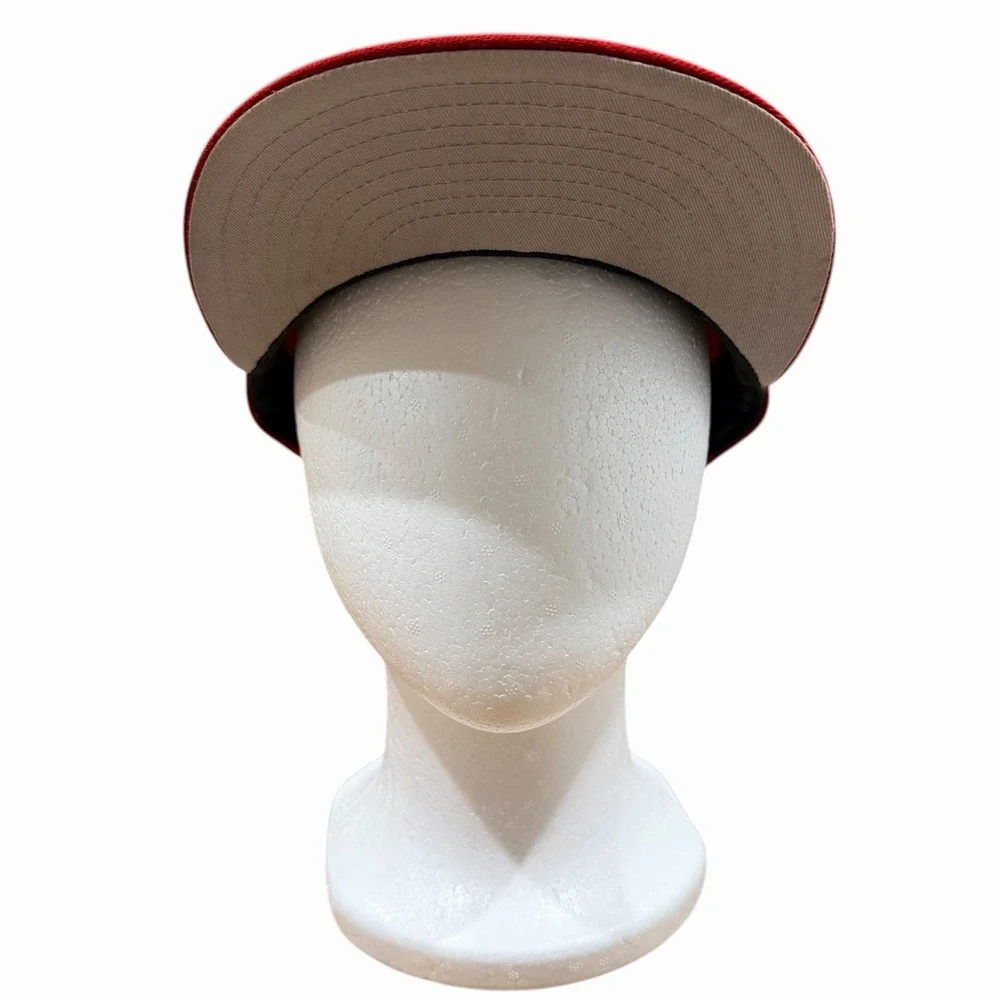 New Era‎ 59FIFTY San Francisco Giants Red Fitted Hat White SF Logo MLB Cap 7 3/8